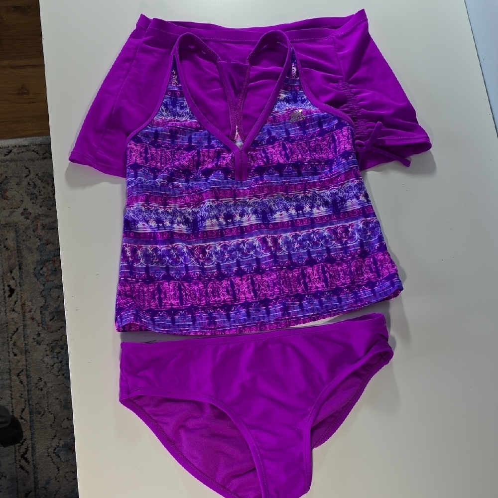 ZeroXposur Vibrant Purple Tankini Set